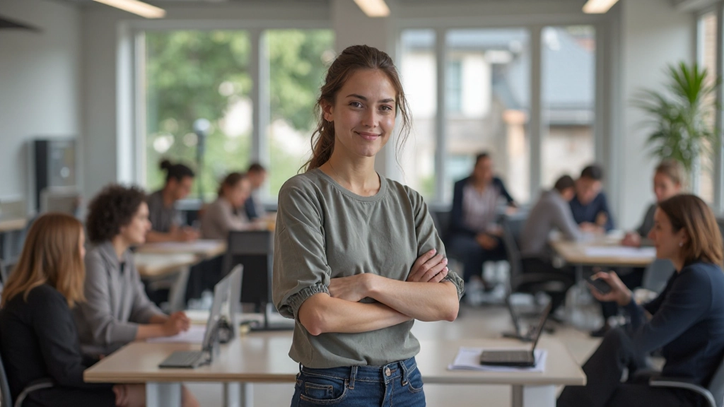 Moderne Nederlandse taalklasse met internationale studenten en ervaren docenten